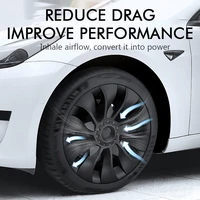 4pcs for tesla model 3 18 inch hub cap original car replacement wheel cap automobile hubcap full cover accessories 2021 2022