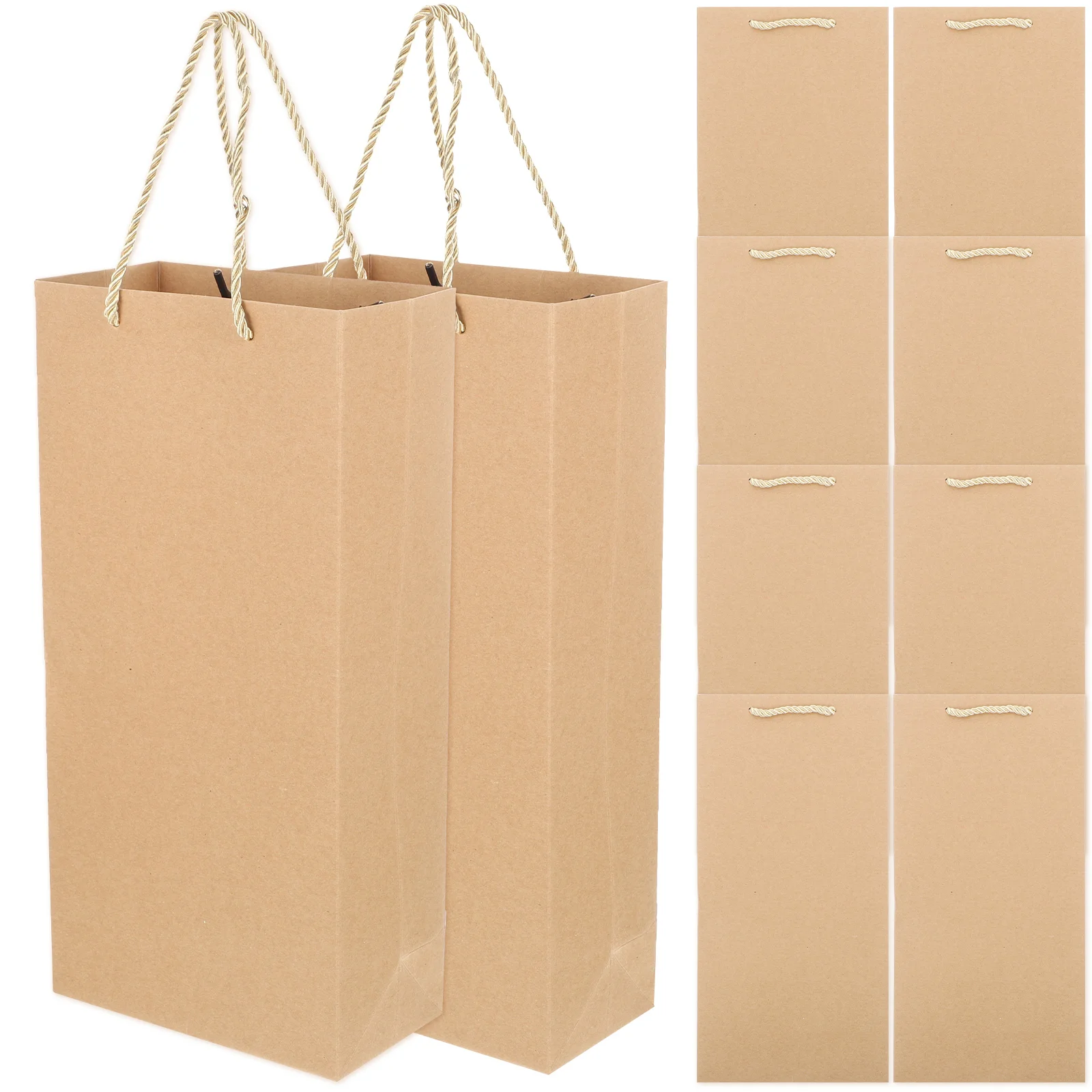 

10Pcs Bags Bottle Gift Bags Portable Convenient Bottle Pouches Bottle Wrapping Bags for Packing Gift