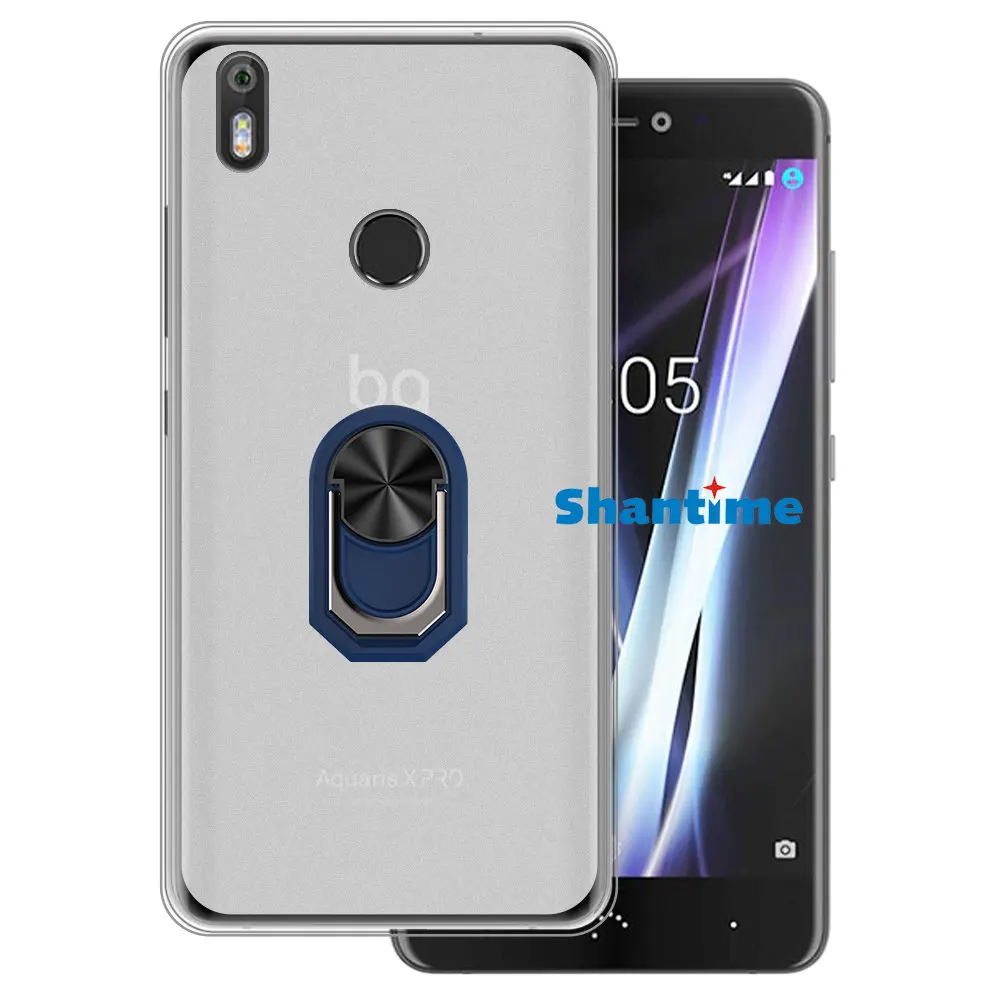 Фото Роскошный противоударный кольцевой держатель для BQ Aquaris X женский Мягкий Силиконовый ТПУ защитный чехол-держатель для BQ Aquaris X Pro №2