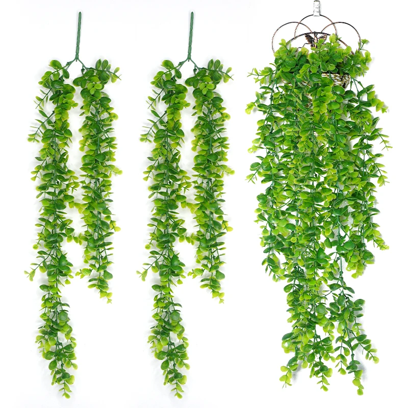 

Artificial Plant Vine Eucalyptus Leaf Home Garden Decor Hanging Fake Plant Rattan Grass Garland Outdoor Wedding Party Decoration