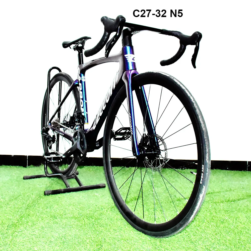 Модель CECCOTTI RF27 карбоновая велосипедная рама с лазерным логотипом и рулем T47BB