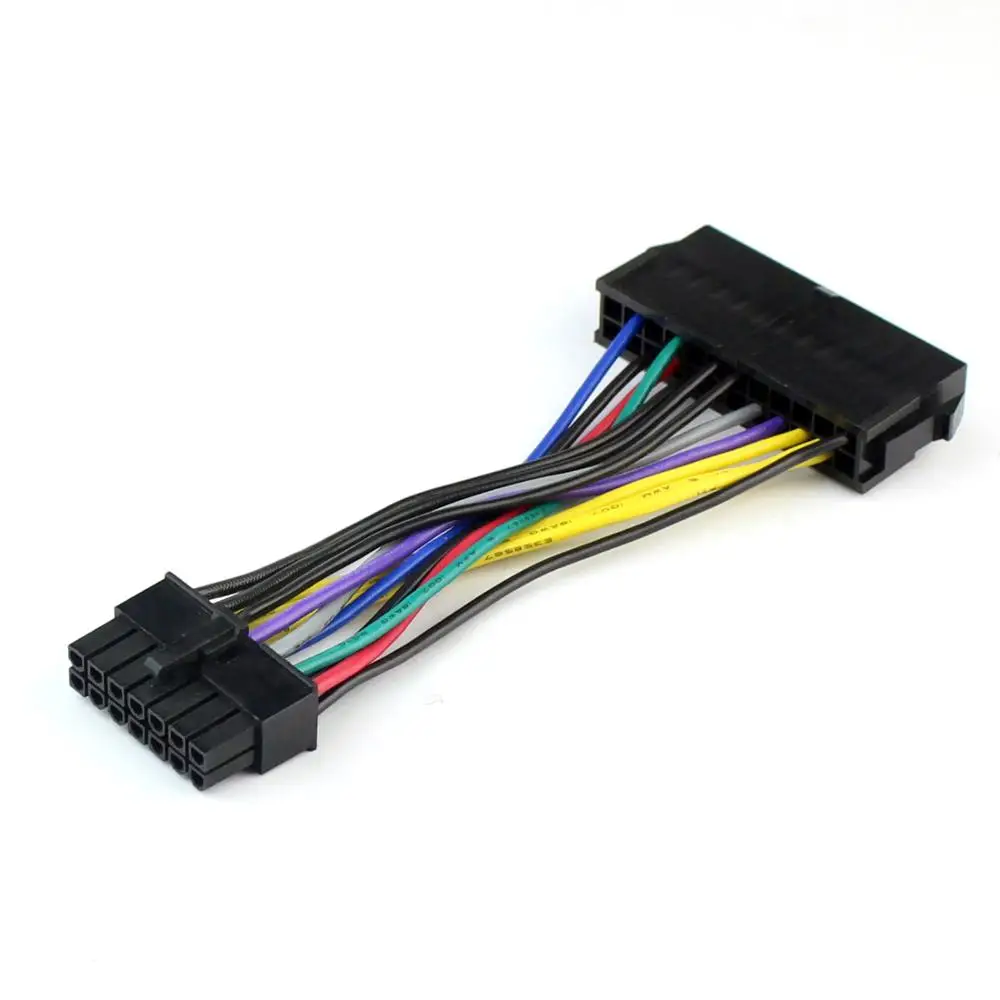 

Motherboard 24 pin to 14 pin Power Supply Cable Cord 18AWG Wire ATX Adapter Cable for Lenovo IBM Dell Q77 B75 A75 Q75