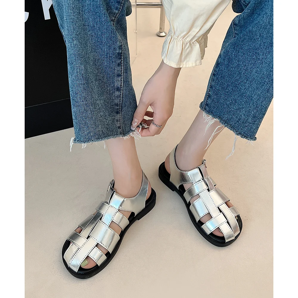 

Женские сандалии-гладиаторы на платформе, модные сандалии на мягкой подошве с открытым носком, уличные пляжные туфли, Новинка лета 2023