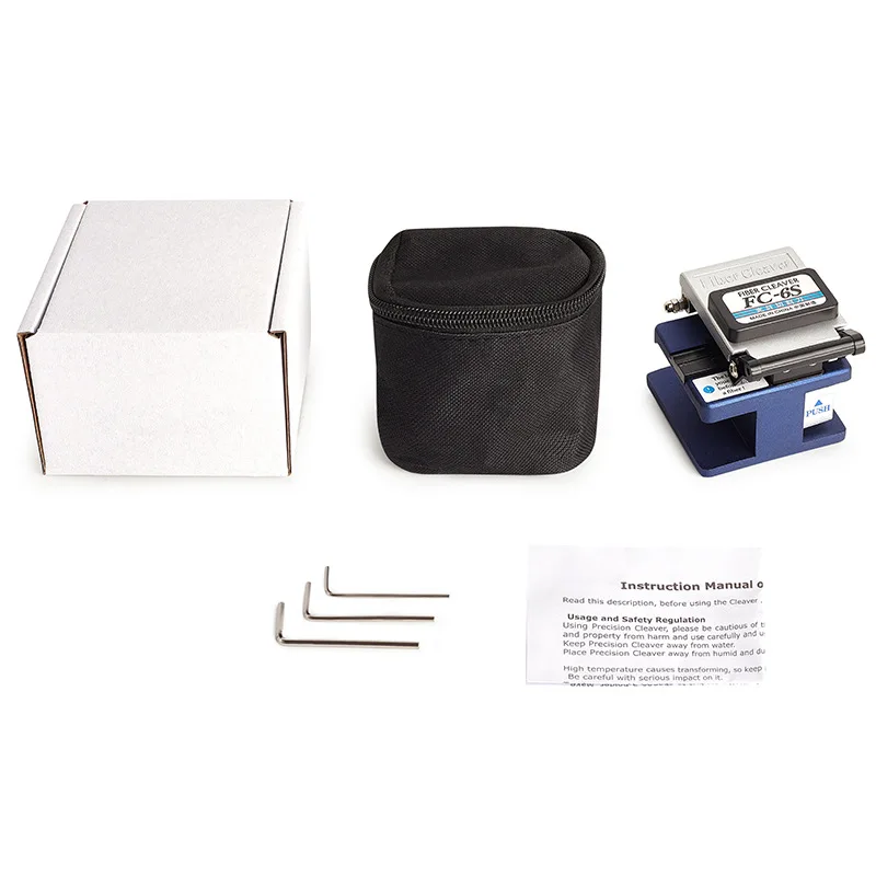 New FC-6S Fiber Cleaver Cable Cutting Knife FTTH Fiber Optic Knife Tools Cutter High Precision 24 Surface Blade