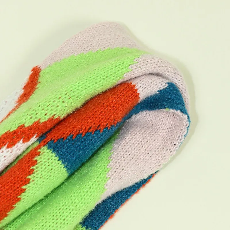 Теплый шарф с принтом кавайной лисы для детей девочек осень-зима милые красочные