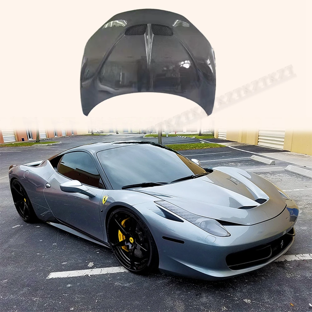FORFerrari 458 Итальянский капот двигателя из углеродного волокна в стиле SP