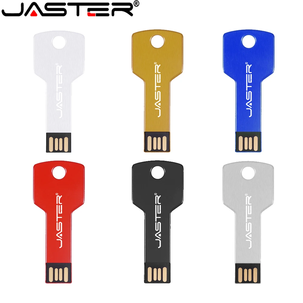 

New USB Flash drives Metal Key Memory stick Red Water proof Pen drive Black Custom logo Business gift U disk 128GB 64GB 32GB