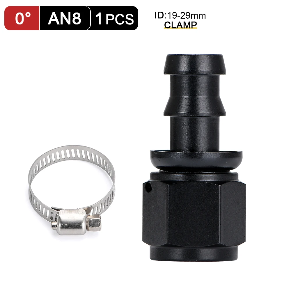 

Универсальные фитинги для шлангов AN6 AN8 AN10, фитинги для шланга радиатора мазута, 0, 45, 90, 180 градусов, многоразовый соединительный адаптер