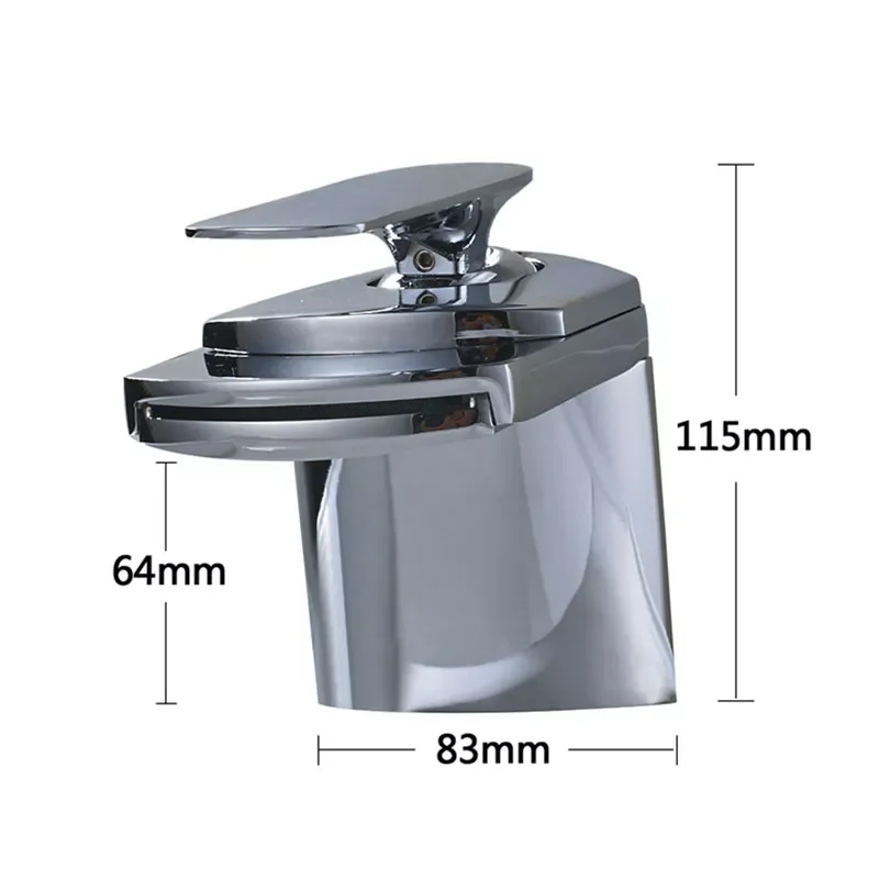 

Chrome Gold Nickel ORB Basin Faucet Deck Mount Bathroom Mixer Hot Cold Mixer Crane Taps Waterfall Bath Wash Mixer