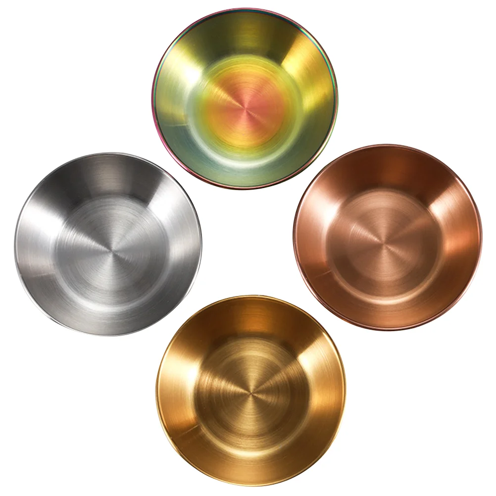 

Bowls Dipping Sauce Dish Bowl Dishes Seasoning Mini Cups Dip Appetizer Steel Plate Stainless Condiment Soyserving Snacksushi