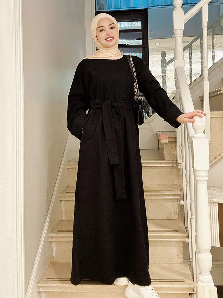 Ramadan Kaftan Abayas Dubai Turkey Islam Arabic Muslim Dress Robe Longue Femme Musulmane Djelaba Abayas Women Clothing Caftan