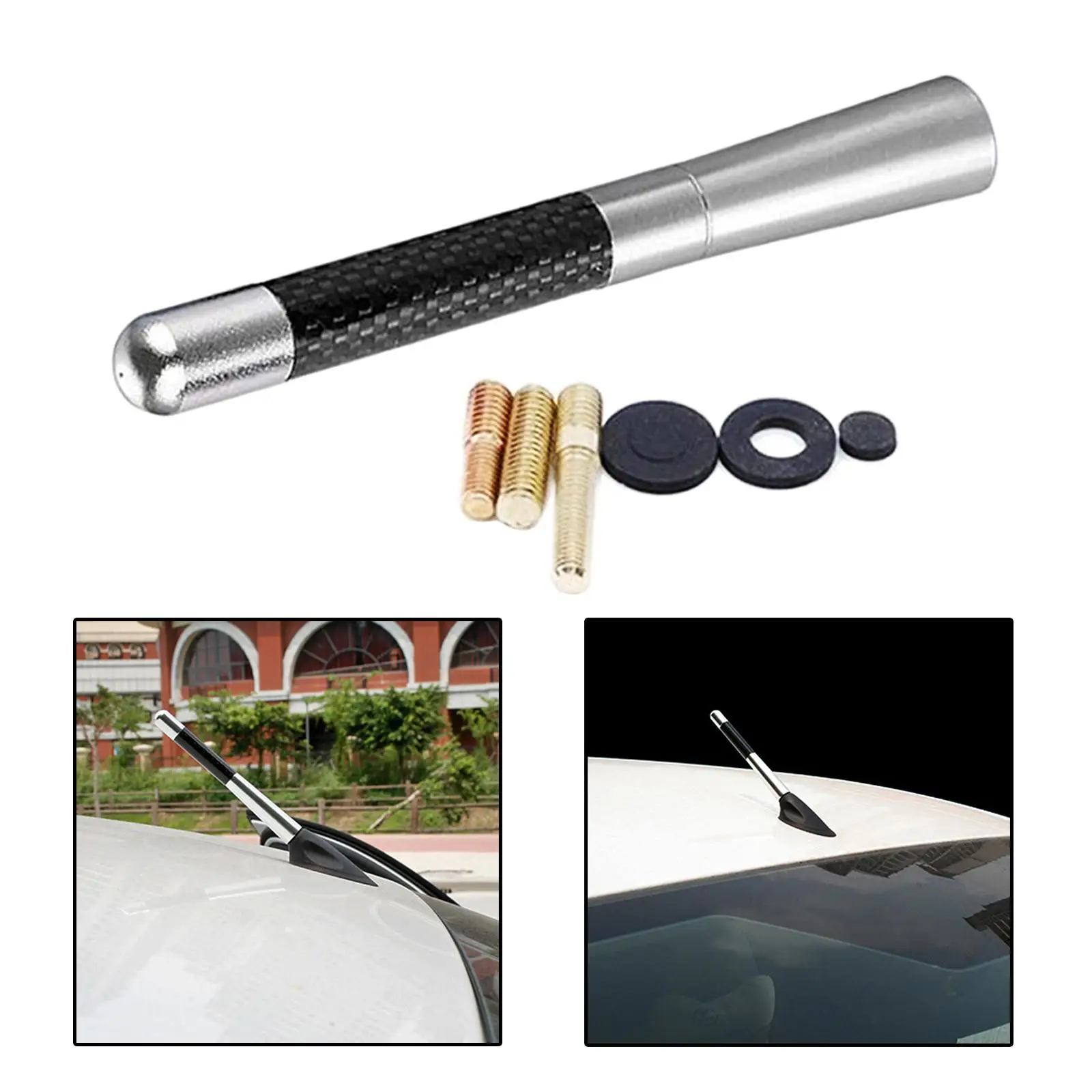 

Universal Car 12cm Replacement Roof Mount Car Antenna Fit for Vehicle Pickup Trucks