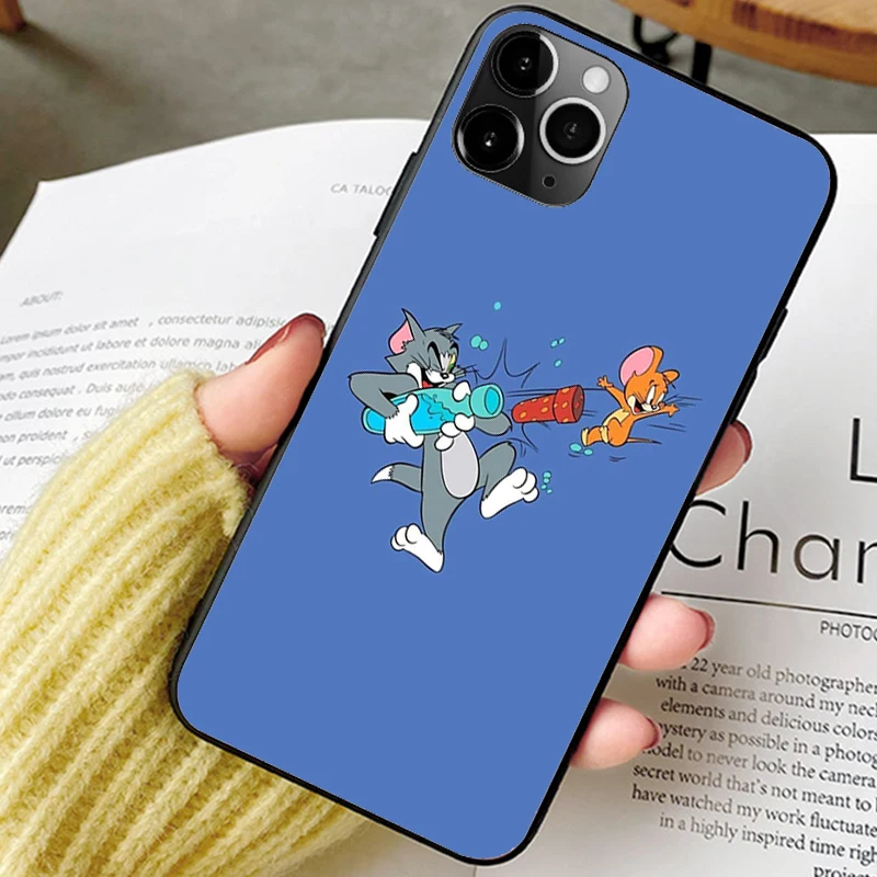 Мультяшный Кот-T-Tom-And Cute-J-Jerry чехол для телефона iPhone 13 11 12 7 8 XS SE 2020 XR mini pro Plus MAX Samsung A52