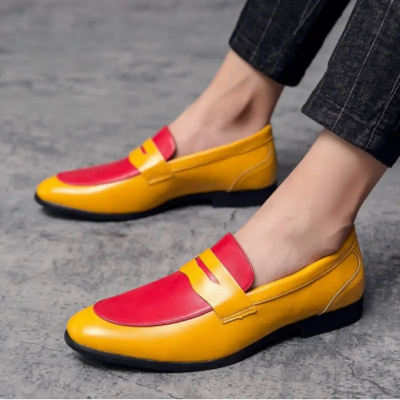 

Spring and Autumn Doudou Fashion Shoes Men Formal Business Casual Shoes Versatile Fashion Lazy Low Top Lefu Shoes KA884