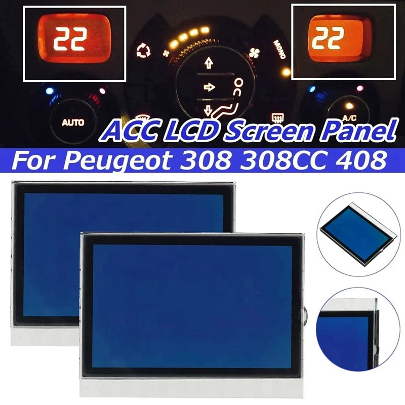 

Car ACC Lcd Panel Module Display Monitors Pixel Repair Air Conditioning Information Screen For Peugeot 308 308CC 408
