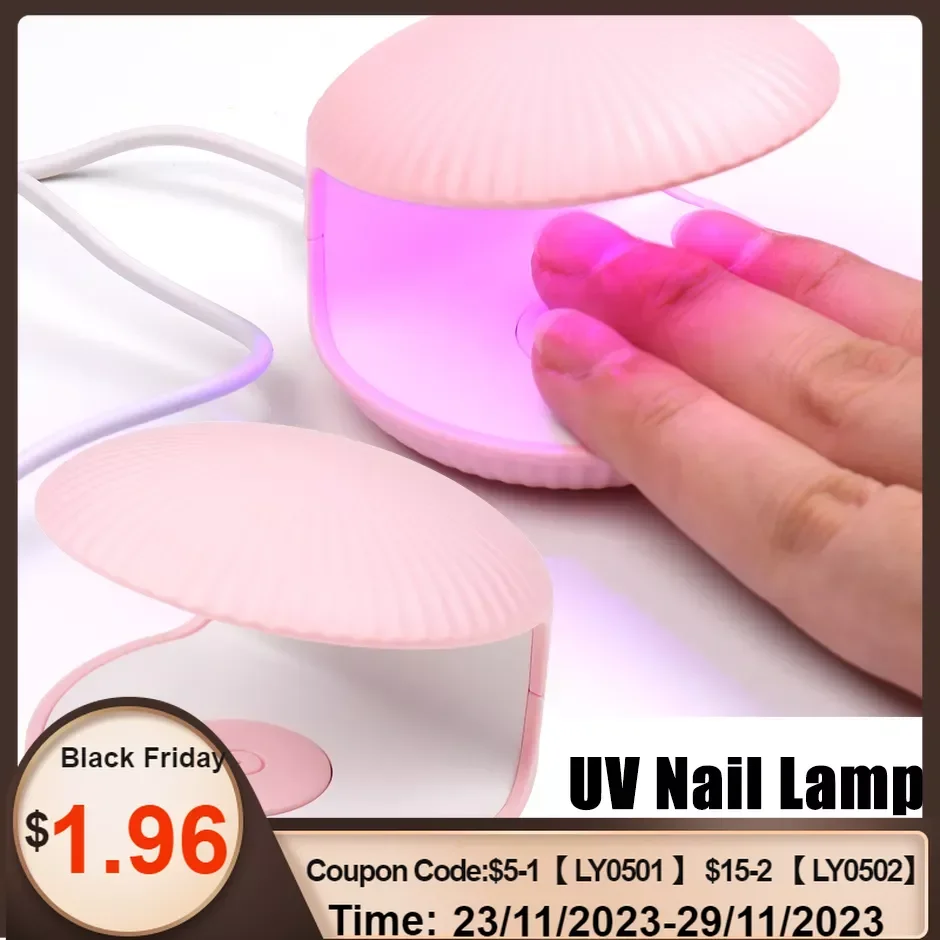 

18W Shell UV Nail Lamp Dryer Mini Single Finger Egg Phototherapy Machine Fast Drying Portable Varnish Cured Manicure Tools CA053