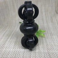 natural hetian jade demon destroying pestle pendant cyan green pendant necklace carved jewellery fashion for men lucky gifts