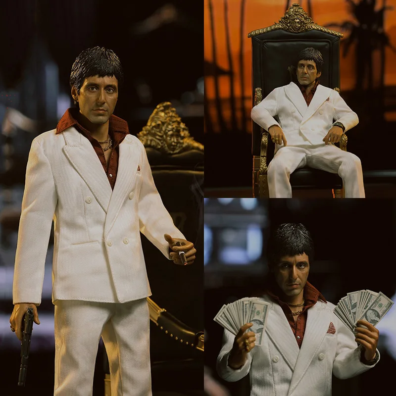 

PRESENT TOYS PT-SP15 1/6 Scale Male Soldier Scarface Tony Montana Al Pacino 12'' Full Set Action Figure Model for Fan Collection