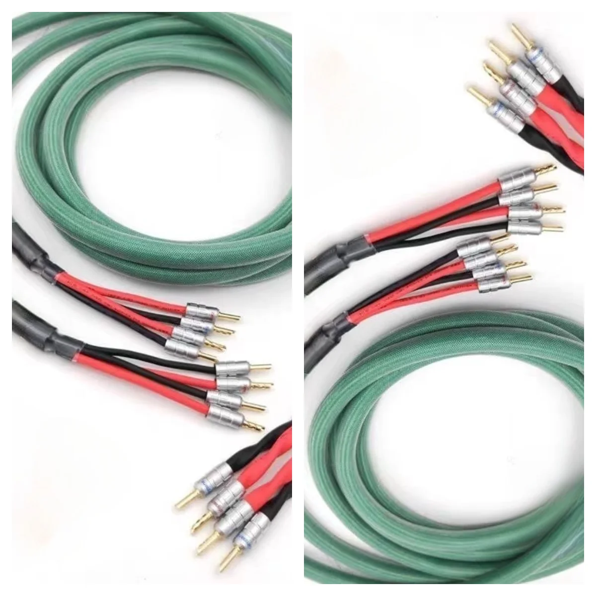 Пара Hi-Fi Audio 4N OFC медный посеребренный кабель с экраном двухпроводной для