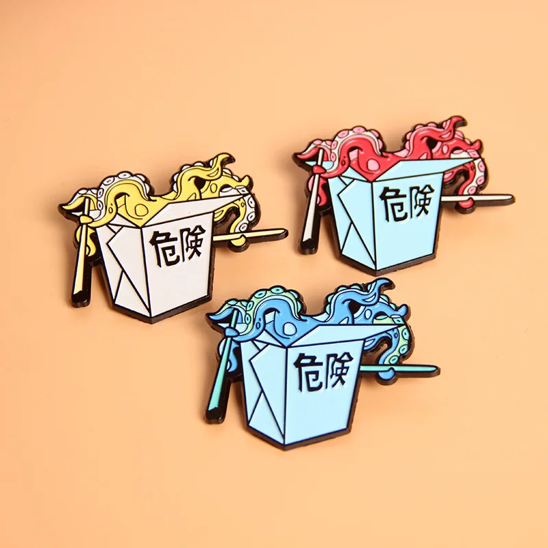 

SALeeee New Cartoon Brooch Dangerous Chinese Badge Clothing & Bag Accessories