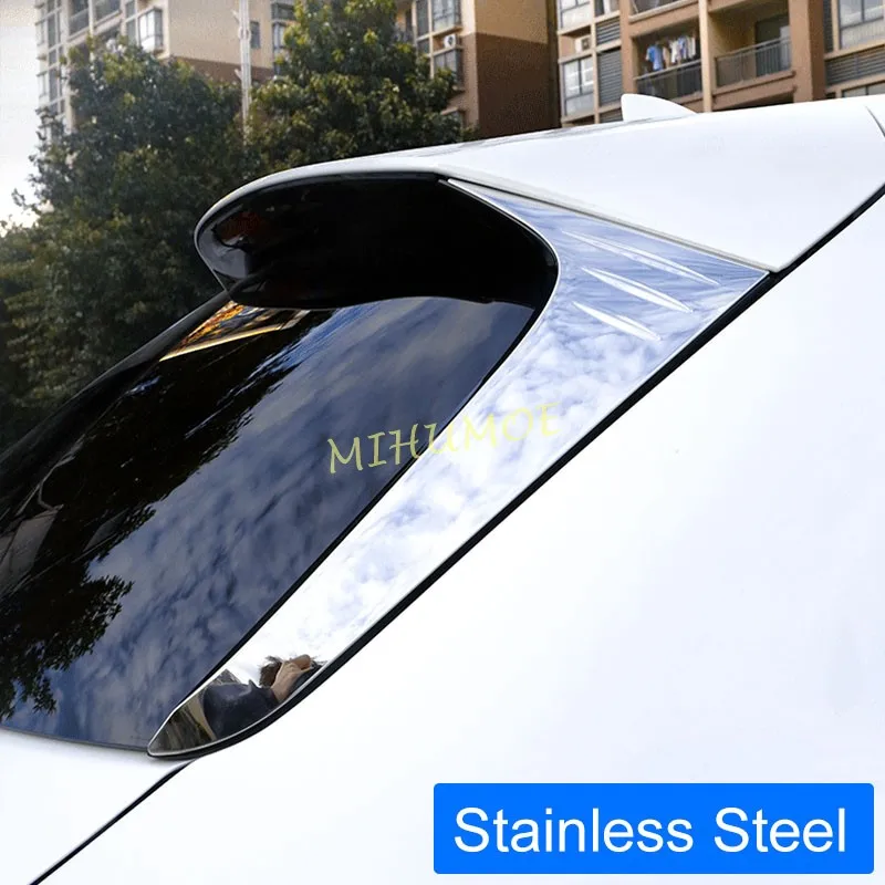 

Stainless Steel Rear Tailgate Window Spoiler Cover Trims For 2022 2023 Lexus NX250 NX350 NX450h+