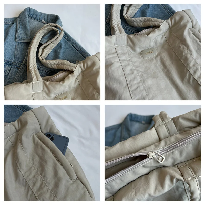 Women's Retro Versatile Canvas Shoulder Bags Large Capacity Advanced Sense Quality Ladies Simplicity Fashion Commute Handbags