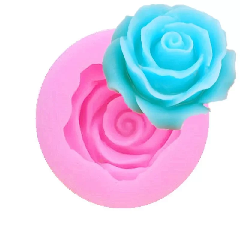 

Rose Flower Shape Silicone Soap Mold Form Chocolate Cake Mold Handmade Diy Cake Fondant Decoration Soap Making Silicone Mold