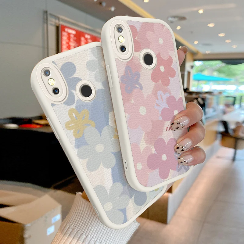 

For Xiaomi Mi 8 8 SE 9 10 Pro 5G 11 12 Lite 4G 5G NE 11T Pro Poco X3 NFC Pro X4 GT Soft Lambskin Phone Case Colorful Flowers