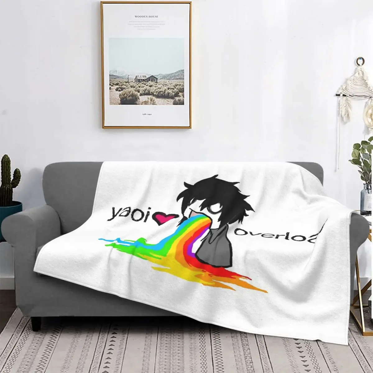

Yaoi Overload Blanket Bedspread Plaid Gamers Dog Blanket Polar Blanket