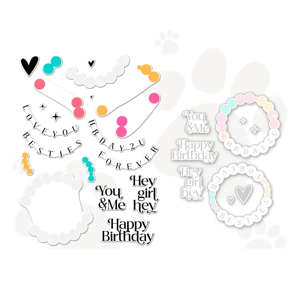 Пресс-формы 2024 новые браслеты &quotлучшая подруга&quot металлические штампы