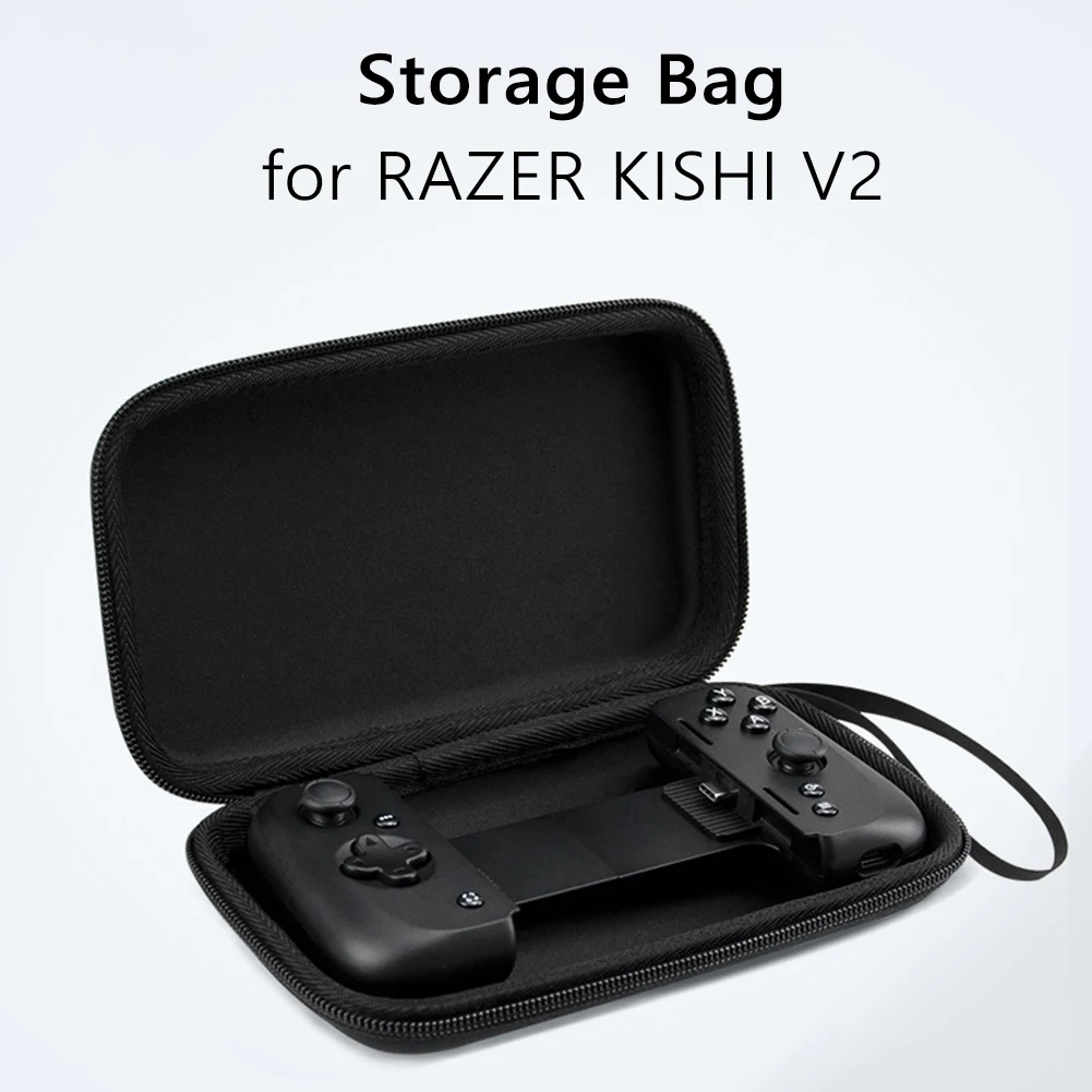 

Carrying Case for Razer Kishi V2 Mobile Game Controller Storage Travel Case for Mobile Gaming Controller Accessories Black