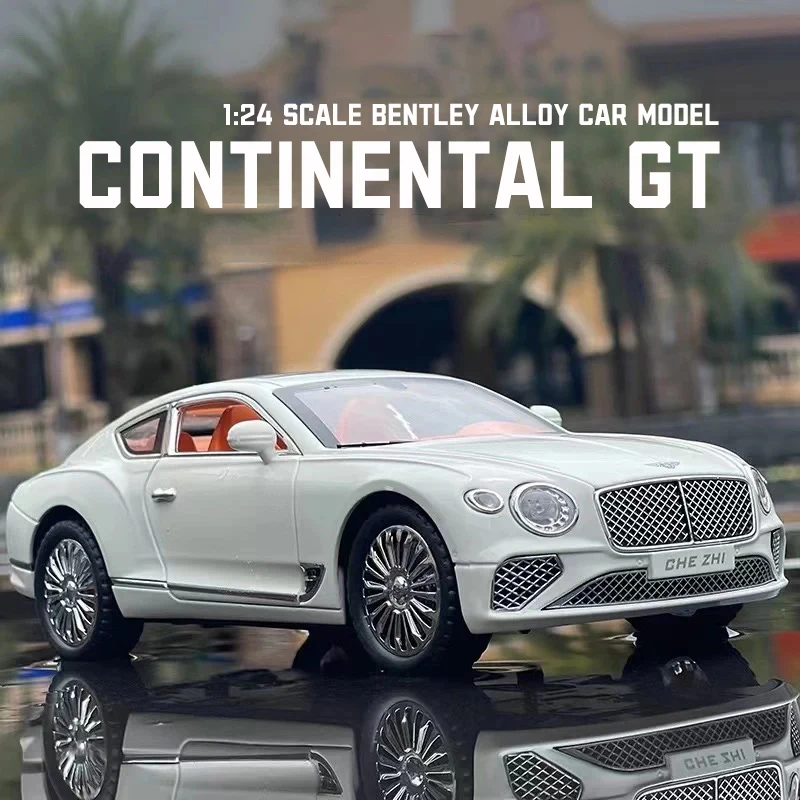 Модель автомобиля Bentley Continental GT из сплава литая машинка со световым и звуковым