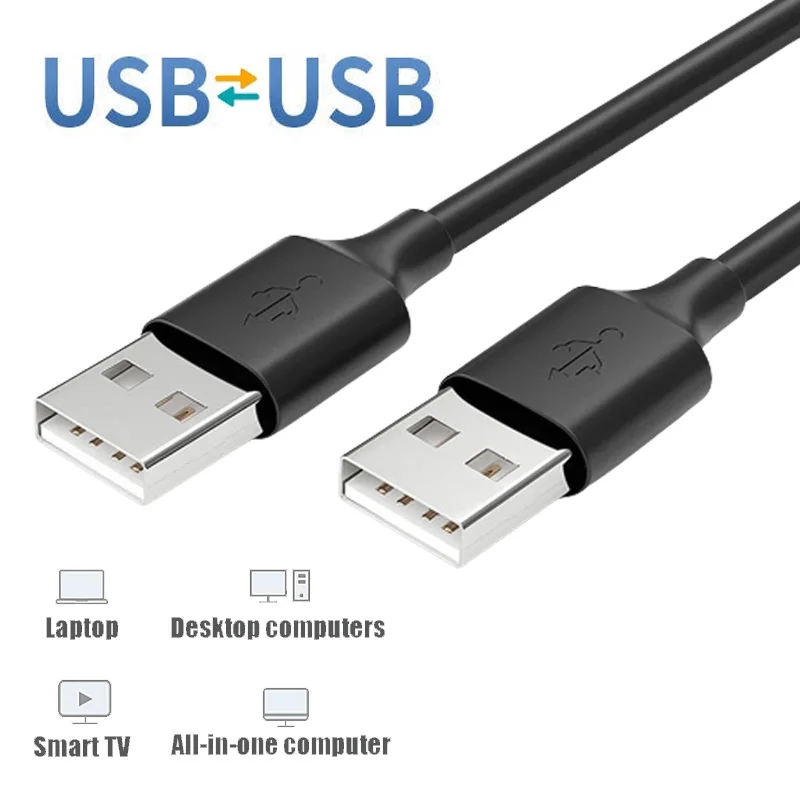 Кабель-удлинитель USB «папа»-«папа» USB «папа» для ноутбука, ПК, радиатора, жесткого диска, телевизора, универсальный Удлинитель USB 2,0, кабель передачи данных