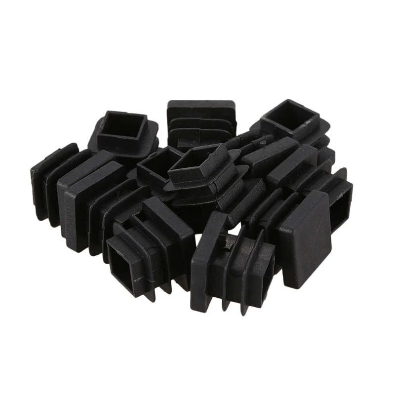 

48 Pcs 15Mm X 15Mm Plastic Square Caps Tube Pipe Inserts End Blanking