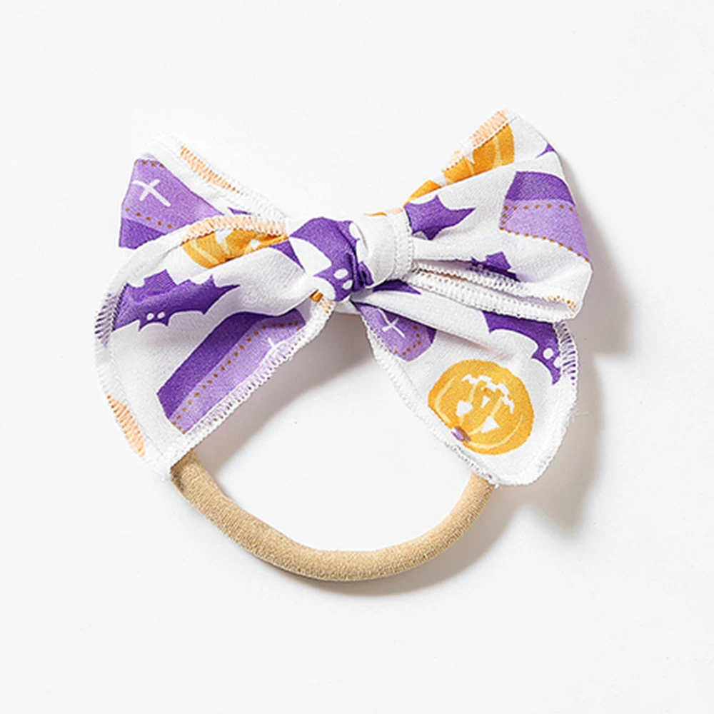 

Эластичная повязка для волос на Хэллоуин для девочек, нейлоновые детские повязки на голову, рождественские аксессуары для волос для девоче...