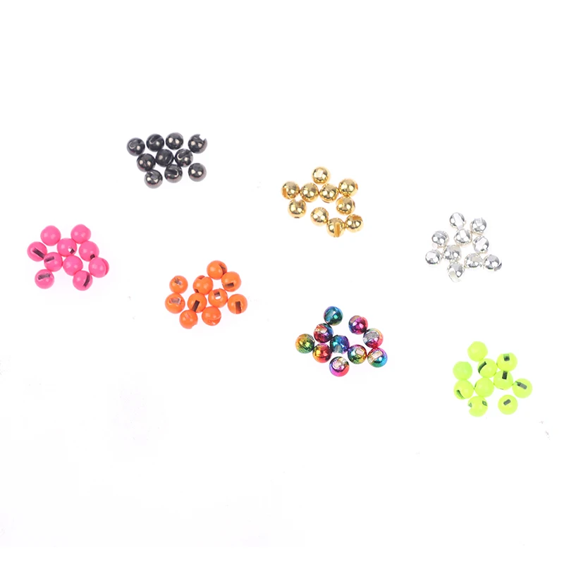 

10Pcs Slotted Bead Fly Tying Material Tungsten Beads Tungsten Fishing Accessorie High Quality