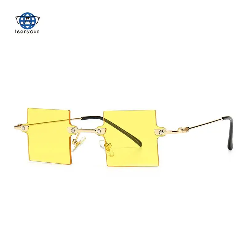 

Teenyoun Shades Modern Sunglasses Luxury Brand Ins UV400 Model Triangular Sunglasses Female