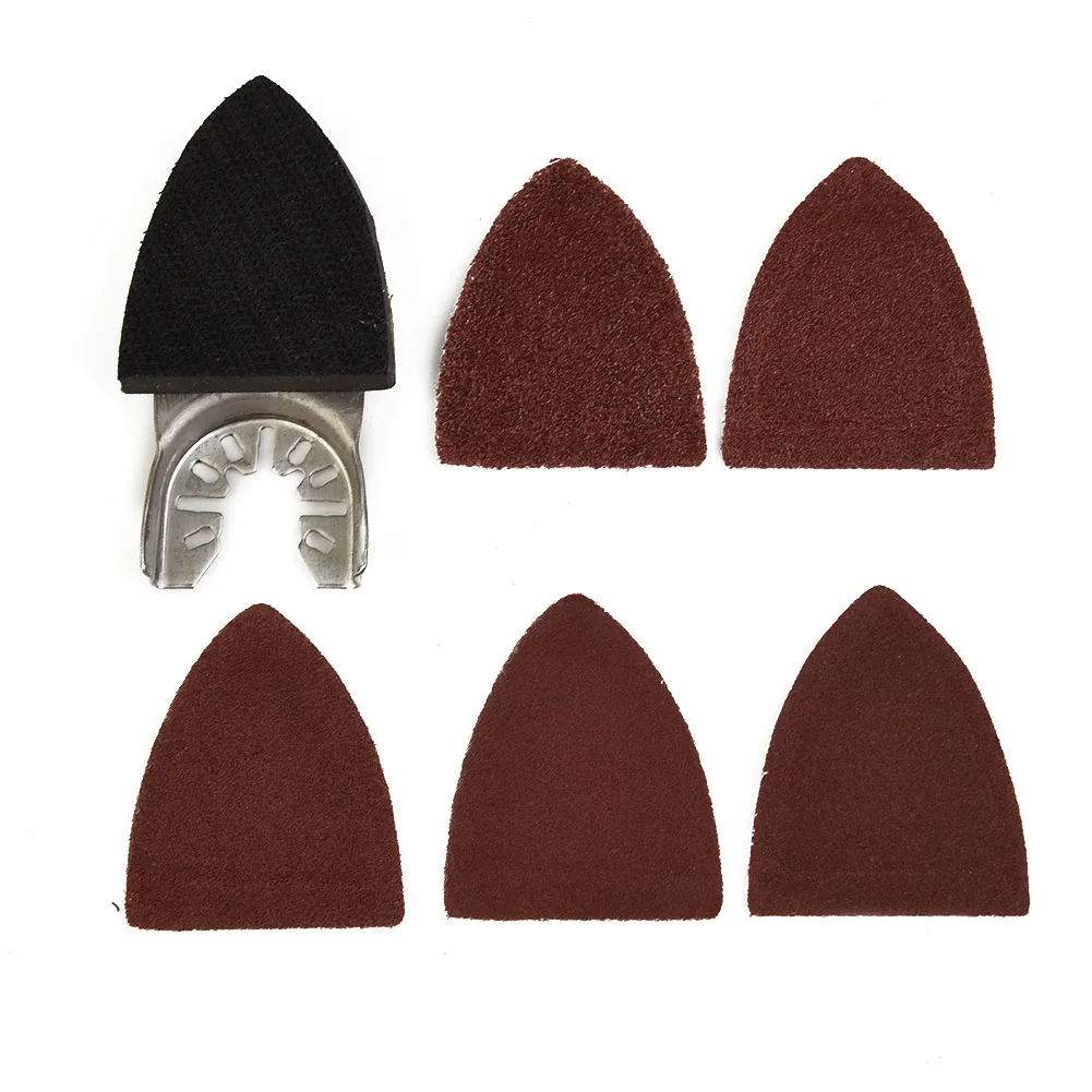 

Triangular Sander 25pcs Sheets Oscillating Multitool Finger Power Tool Accessories Paper Multi-Function 60-240 Grit