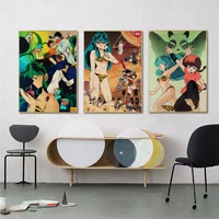 urusei yatsura anime vintage posters for living room bar decoration vintage decorative painting