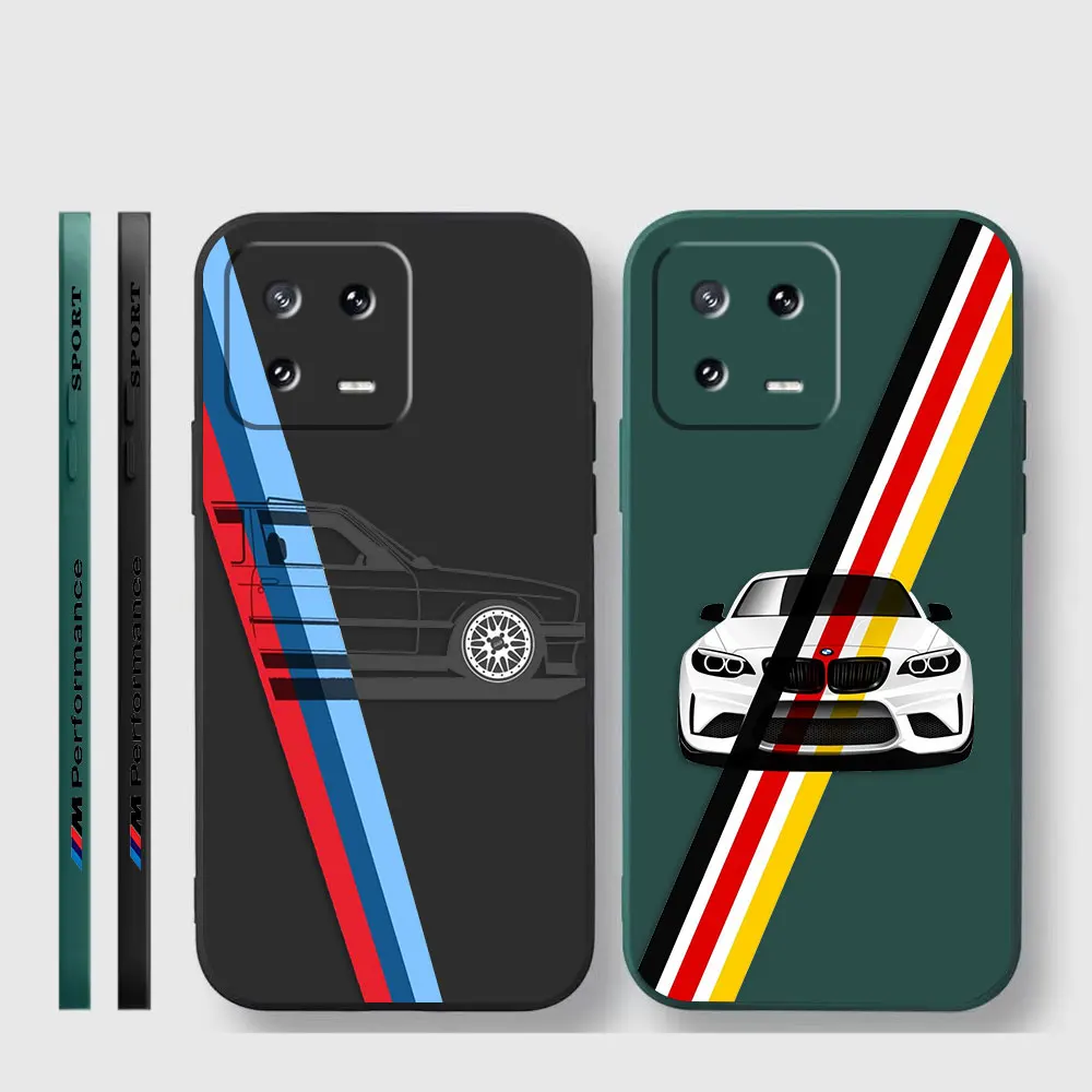 Case For Xiaomi PCOO F3 F4 F5 M3 M4 M5 X3 X4 MIX 3 4 Black Shark 4 5 GT Pro 4G 5G Case Funda The Blue Sky And White Clouds B-BMW