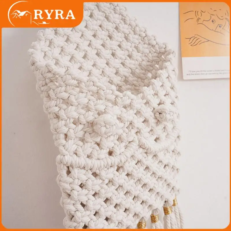 

Прочный и практичный домашний Настенный декор на белом фоне, украшение для стены, хлопковая нить ручной работы, гобелен