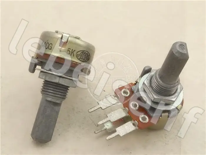 

2 шт. для ALPS 16-type одинарный потенциометр 5K / step 31 точек/втулка 8 мм/длина вала 20 мм f