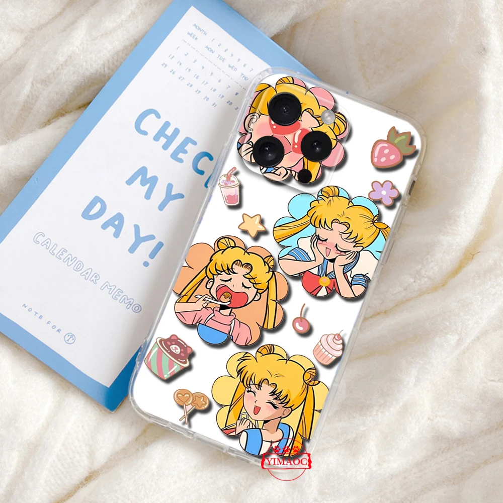 Мягкий чехол с рисунком Сейлор Мун для Samsung A7 A70 A71 A72 A8 A9 J2 J4 Plus J5 J6 Prime J7 J9 M30S M31 M51 M23 A04