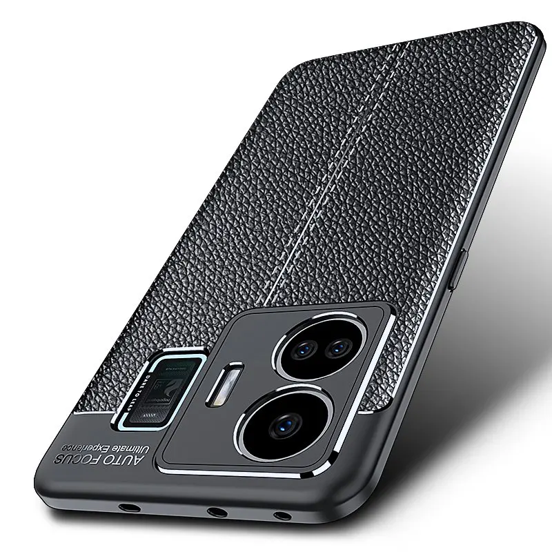 Чехол для Realme GT Neo 5 чехол противоударный из мягкой кожи ТПУ