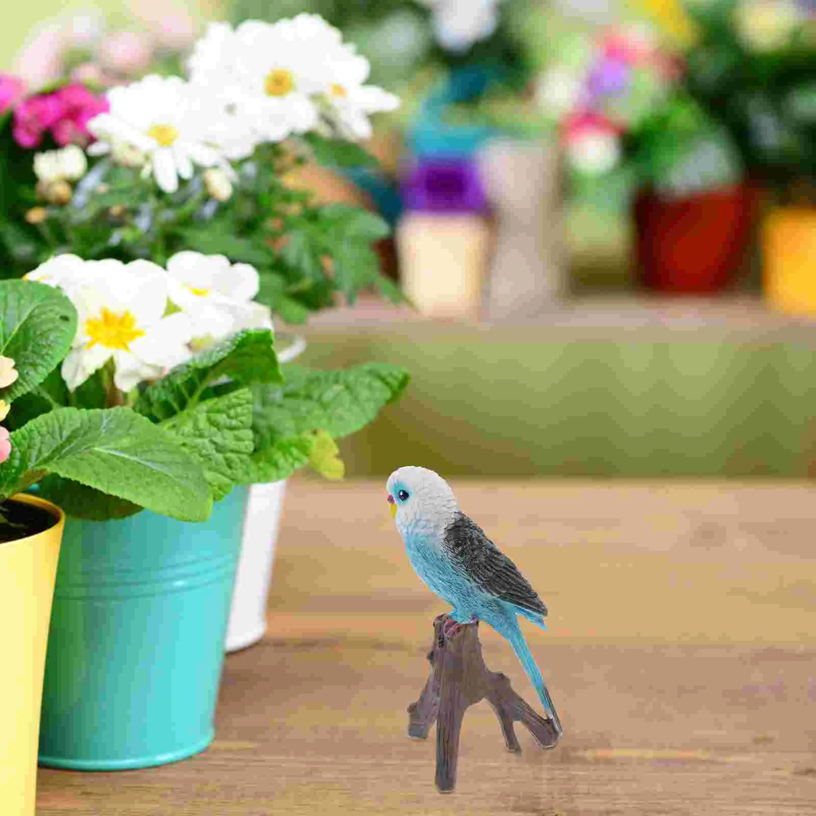 

Top Hat Bird Decor Desk Top Decor Decorations Simulation Adorn Abs Desktop Adornment Child Kids