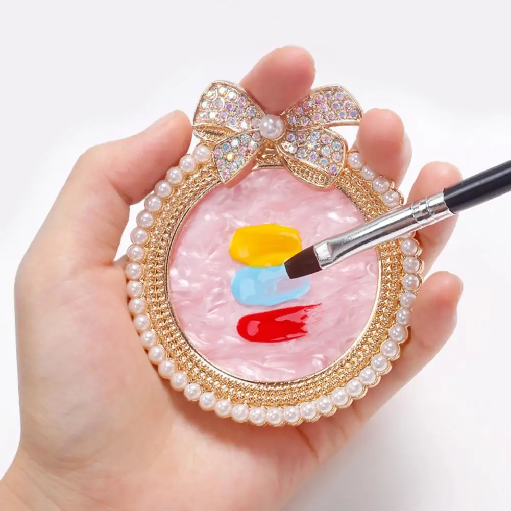 

Палетка для дизайна ногтей с бантом и блестящей поверхностью