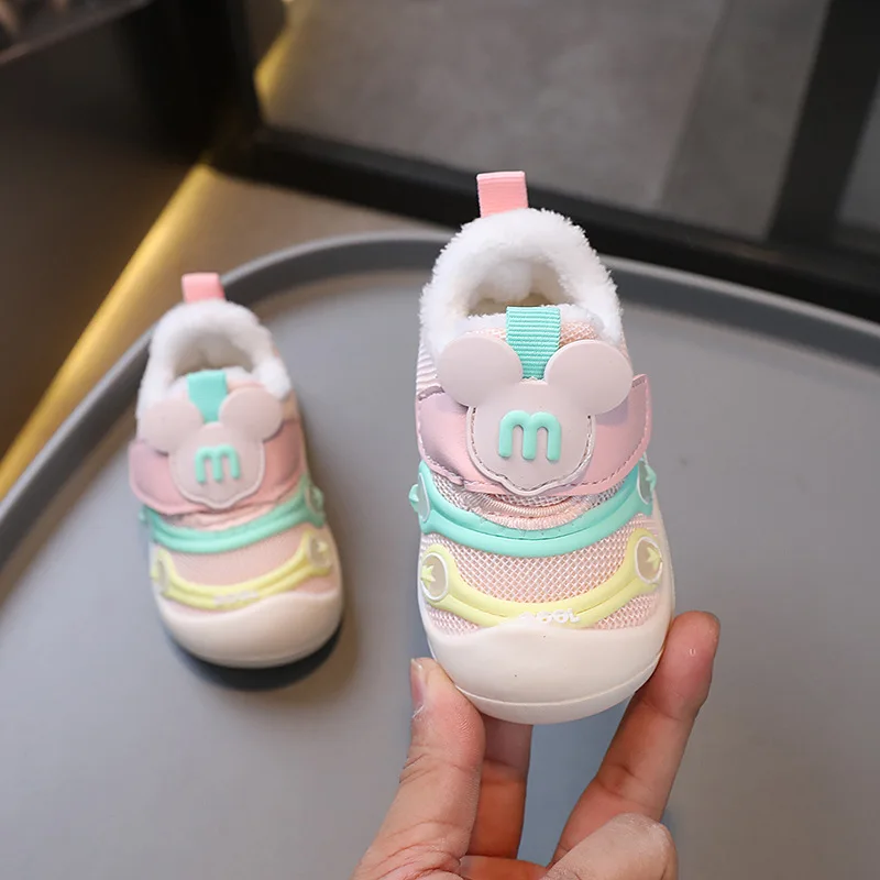 Бархатные Детские прогулочные туфли zapatillas зимняя новая Нескользящая спортивная