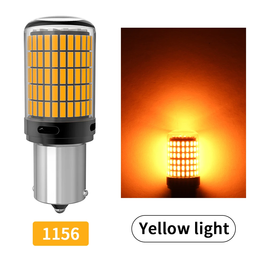

2 шт. высокомощная автомобильная светодиодная лампа Canbus 1156 P21W PY21W 1157 P21/5W 7440 7443 W21W сигнальная лампа супер яркая 4014SMD тормозная лампа 12 В