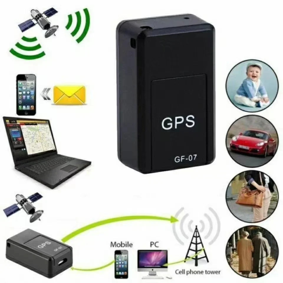 Фото Автомобильный GPS мини-трекер GF-07 отслеживание в реальном времени противоугонный локатор с сильным магнитным креплением SIM-сообщение позиционер №3