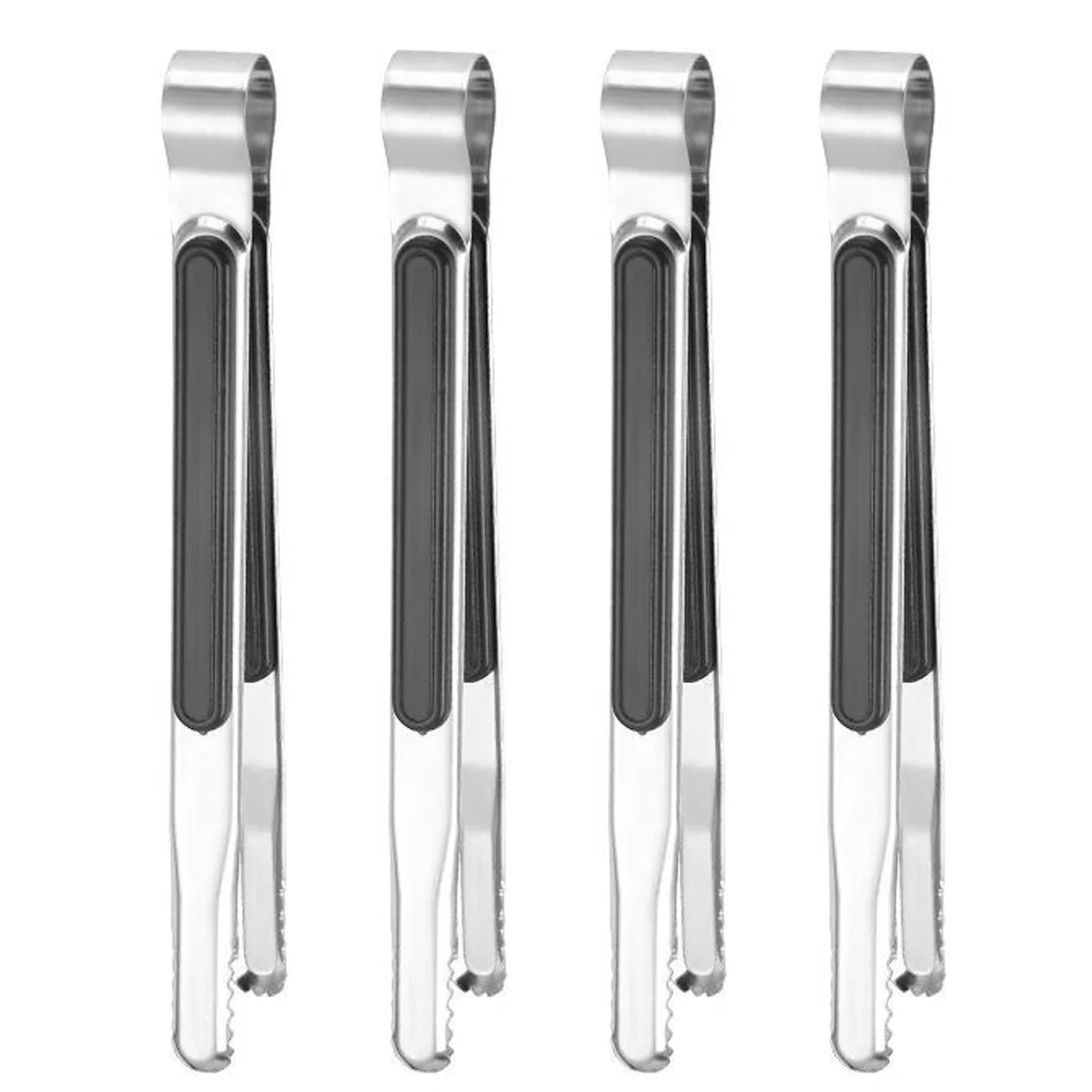 

4Pcs Household Grill Tongs Convenient BBQ Tongs Multi-function Toast Tongs Grill Accessory